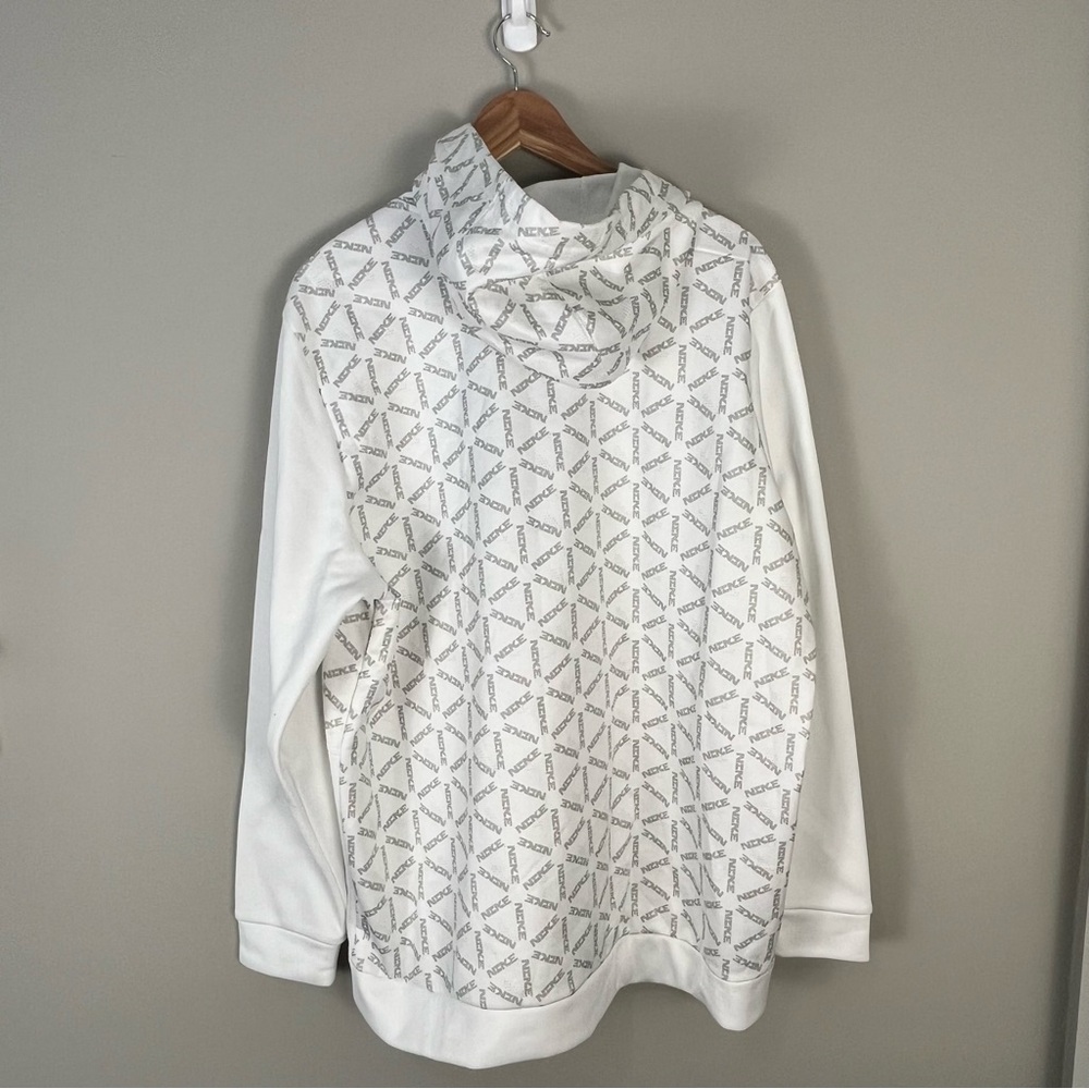 Nike White Hoodie Therma Fit Men’s Size XL - Picture 8 of 9